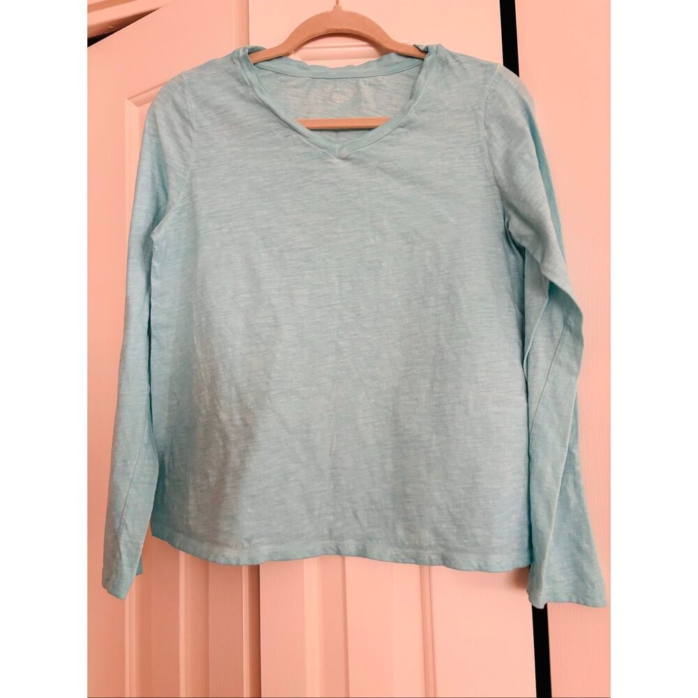 Eileen Fisher Vneck Slub Tee